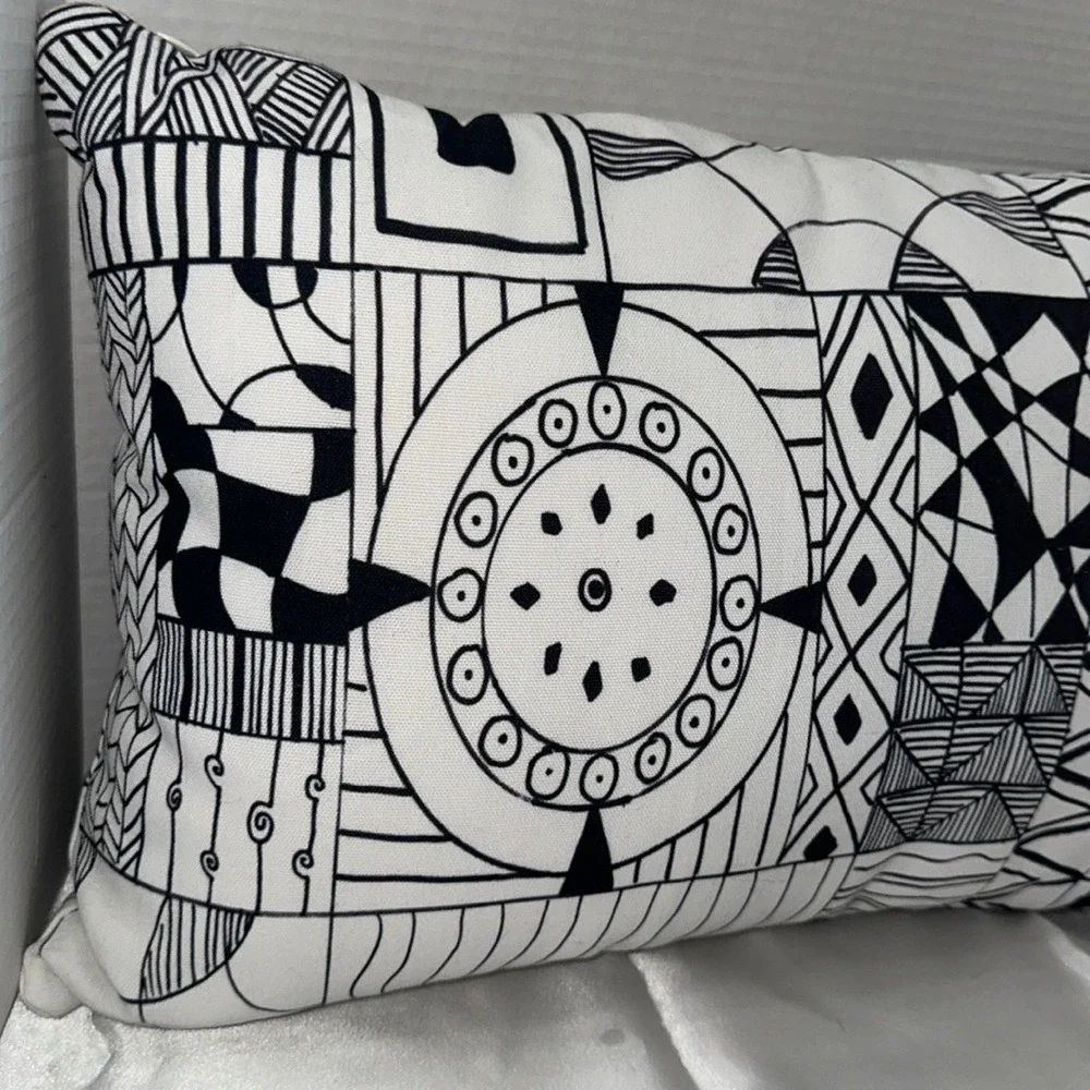 Autistic Designed Geometric Throw Pillow 